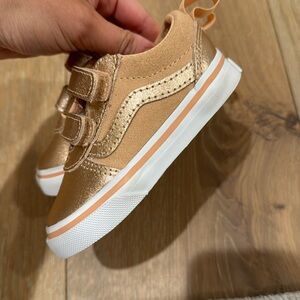 Toddler Rose Gold Vans Never Worn Size 5